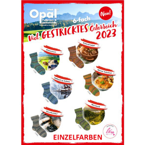 Opal Viel Gestricktes Österreich 2023 6fach Einzelfarbe