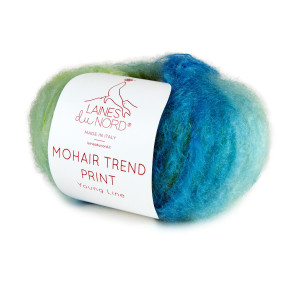 LAINES DU NORD Mohair Trend Print - 10x50g