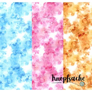 Jersey Knopfsache Aquarell Blume
