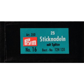 Prym Sticknadeln mit Sp. ST 16 1,60 x 55 mm silberfarbig
