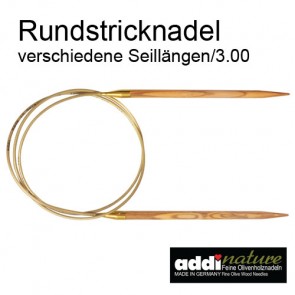 3,00mm Rundstric.ADDI Olivenholz  3,0