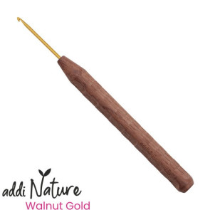 addiNature Walnut Gold Wollhäkelnadel - 2,0mm