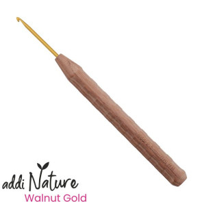 addiNature Walnut Gold Wollhäkelnadel - 2,5mm