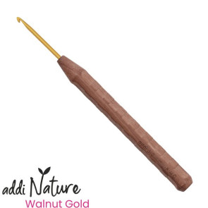 addiNature Walnut Gold Wollhäkelnadel - 3,0mm
