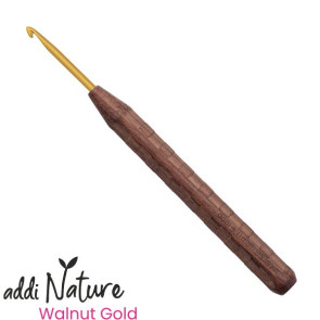 addiNature Walnut Gold Wollhäkelnadel - 4,0mm