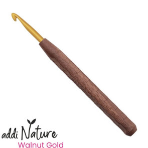 addiNature Walnut Gold Wollhäkelnadel - 6,0mm
