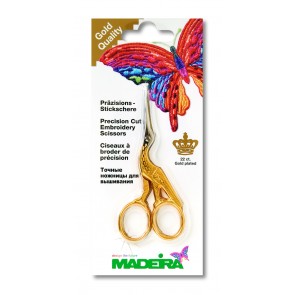 Storchen-Stickschere ger.go.MADEIRA#