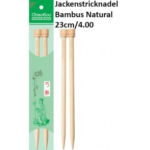 ChiaoGoo Jackenstrickndl. Bambus Natural 23cm/4.00