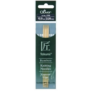 CLOVER Strumpfstrickndl Bambus Takumi 12.5cm/2.25mm