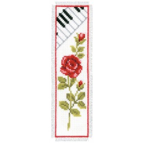 VER Lesezeichenpackung Rose mit Klavier
