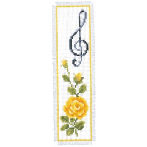 VER Lesezeichenpackung Rose mit Notenschlüssel
