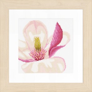LAN. Zählmusterpackung Magnolie Blume 20x20cm