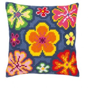 VER Kreuzstichkissenpackung Flower Power