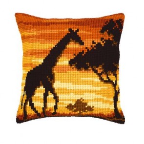 VER Kreuzstichkissenpackung Giraffe