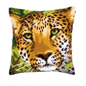 VER Kreuzstichkissenpackung Leopard