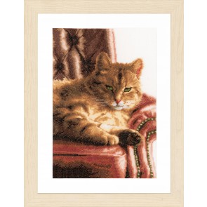 LAN. Zählmusterpackung faule Katze 24x34cm