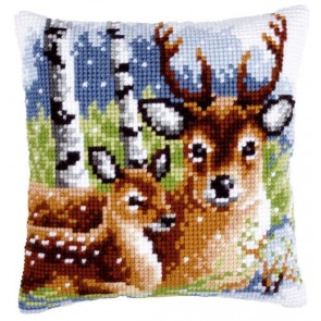 VER Kreuzstichkissenpackung Rehe