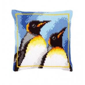 VER Kreuzstichkissenpackung Königspinguine