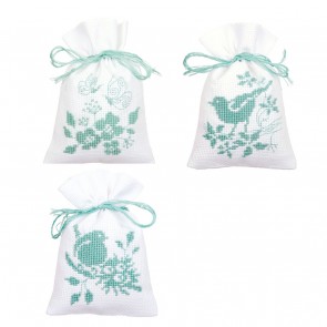 VER Tütchenpackung Vögel & Blumen 3er Set