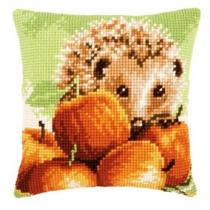 VER Kreuzstichkissenpackung Igel & Äpfel