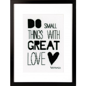 VER Zählmusterpackung Do small things with great love