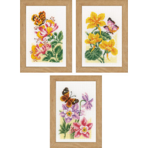 VER Miniaturenpackung Blumen 3er Set