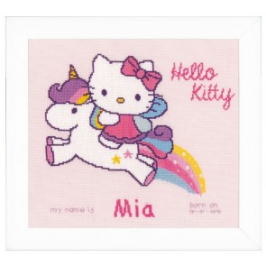 VER Zählmusterpackung Hello Kitty mit Einhorn