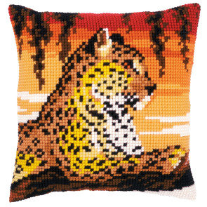 VER Kreuzstichkissenpackung Leopard