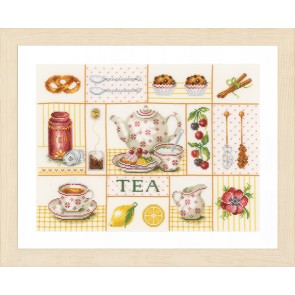 LAN. Zählmusterpackung Tea party 39x29cm