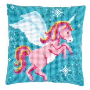 VER Kreuzstichkissenpackung Einhorn