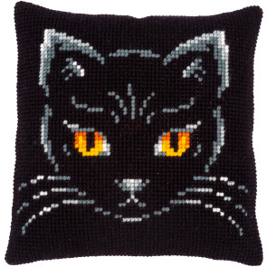 VER Kreuzstichkissenpackung Schwarze Katze