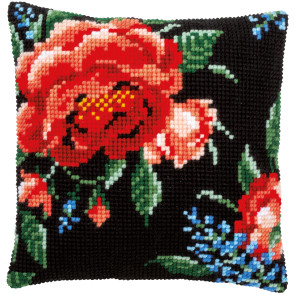 VER Kreuzstichkissenpackung Rose