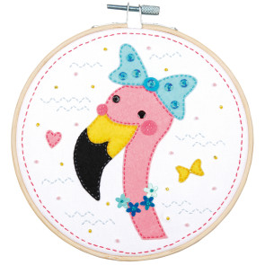 VER Bastelset mit Filz Flamingo