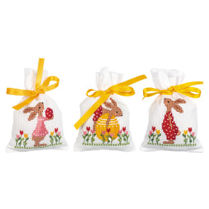 VER Tütchenpackung Osterhasen im Tulpengarten 3er Set