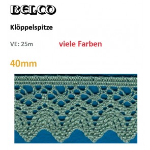 Klöppelspitze färbig      100%Bw
