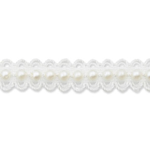 Union Knopf Perlenband elastisch 12mm - 9,1m