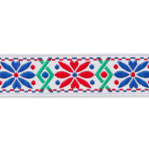 Union Knopf Webband Blumen 15mm - 15m