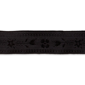 Union Knopf Jacquardborte Blumen 15mm - 15m