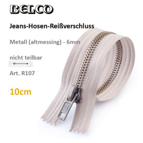 Hosenreißverschl.BELCO Jeans - altmessing
