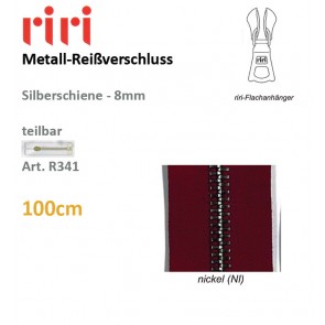 Reißv.RIRI Metall 8 nickel sep#