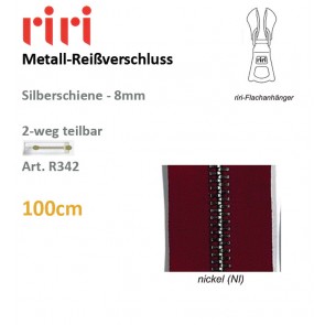 Reißv.RIRI Metall 8 nickel sep DS#