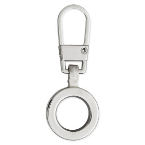 Reißverschlussanhg. "Ring"  silber