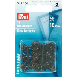 Prym Annäh-Druckknöpfe KST 10 mm schwarz