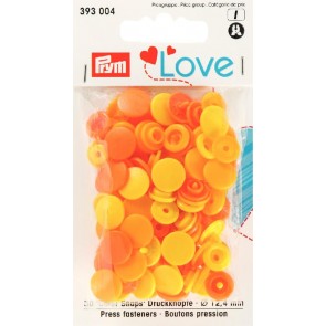 Prym Love Druckknopf Color KST 12,4 mm gelb