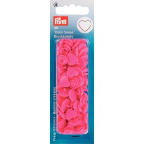Prym NF-Druckknopf Color Snaps Herz pink