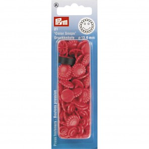 Prym NF-Druckknopf Color Snaps Blume 13,6 mm rot
