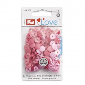Prym Love Color Snaps Mini Mischpackung rosa