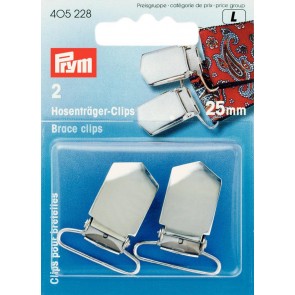 Prym Hosenträger-Clips ST 25 mm silberfarbig