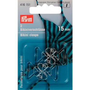 Prym Bikini- und Gürtelverschlüsse KST Kleeblatt 15 mm transp.