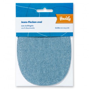 Jeans-Fleck HANDY,ov.10x12,5cm hbla